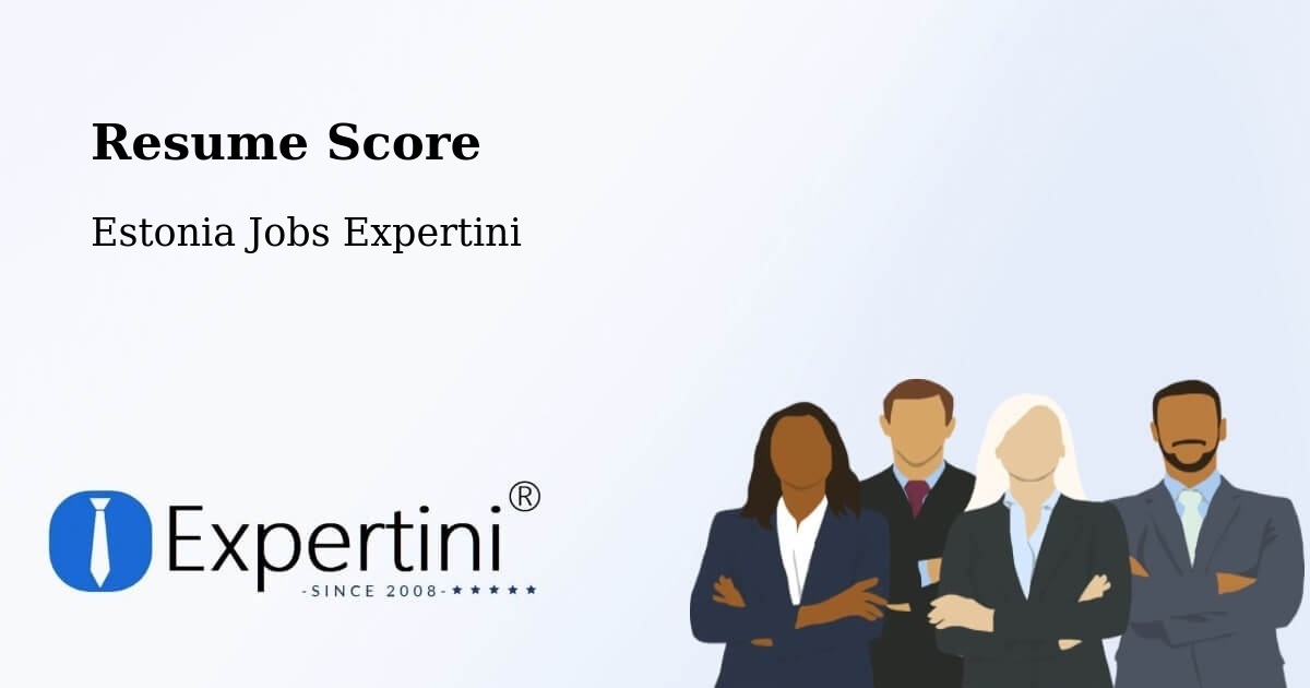 Resume Score & Job Description Match Tool – Narva - Estonia Jobs Expertini